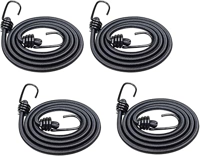Cordon élastique avec crochets, 4 pièces 120 cm, cordons élastiques robustes avec sangles métalliques durables pour vélo, attache, camping et extérieur. DIAYTAR COTE D'IVOIRE est une boutique en ligne généraliste qui propose plus de 300 000 références de produits, faisant d'elle l'un des leaders du e-commerce en Côte d'Ivoire. La boutique offre une large gamme de produits allant des électroniques aux vêtements, en passant par les accessoires et les produits de maison. Avec une telle variété, les clients peuvent trouver tout ce dont ils ont besoin en un seul endroit.