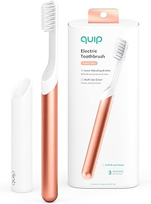 Brosse à dents électrique quip pour adultes - brosse à dents sonique