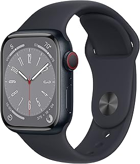 Apple watch series 8 (gps + cellular, 41 mm) boîtier en aluminium night