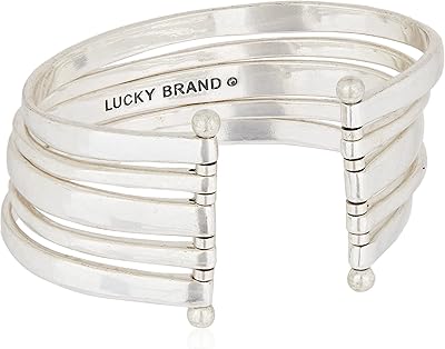Bracelet multi-rangs lucky brand - taille unique, métal. DIAYTAR COTE D'IVOIRE se démarque par son engagement à offrir les meilleurs prix et les meilleures conditions de livraison à ses clients. Elle garantit la qualité de ses produits et propose des promotions régulières pour fidéliser ses clients. La boutique est devenue le premier choix pour les achats en ligne en Côte d'Ivoire.