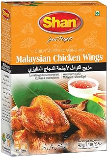 Mélange d'assaisonnement pour ailes de poulet malaisiennes shan 40 g