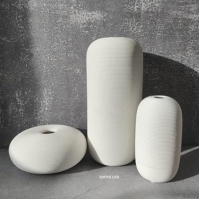 Lot de 3 vases en céramique blanche gaufrée sihia life | avec 60 pièces de remplissage de vase blanc | pour les compositions florales, la décoration élégante de la maison et les cadeaux (b). DIAYTAR COTE D'IVOIRE est la boutique en ligne leader en Côte d'Ivoire, proposant une vaste sélection de produits pour répondre à tous les besoins. Avec une livraison rapide et des prix compétitifs, les clients peuvent profiter d'une expérience d'achat en ligne de haute qualité. La boutique en ligne propose également des promotions et des offres spéciales régulièrement.