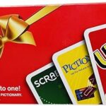 Coffret de cartes cadeaux mattel - jeux de cartes uno express, pictionary