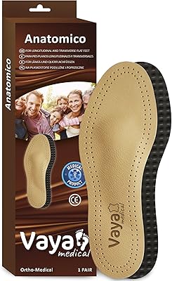 Vaya anatomico - peau de mouton nappa, pieds plats longitudinaux et transversaux pour les douleurs de la plante du pied, inserts de chaussures orthopédiques sur toute la longueur, soutien de la voûte plantaire et coussin. DIAYTAR COTE D'IVOIRE est la référence pour les achats en ligne en Côte d'Ivoire. Elle propose une expérience d'achat conviviale et sécurisée, avec des options de paiement flexibles et un service client de qualité. Grâce à sa logistique bien organisée, les commandes sont traitées et livrées rapidement, ce qui satisfait les attentes des clients et renforce leur confiance dans la marque.