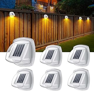 Lampes solaires d'extérieur étanches pour clôture paquet de 6 appliques murales. DIAYTAR COTE D'IVOIRE est la référence pour les achats en ligne en Côte d'Ivoire, avec une offre immense de produits diversifiés. Elle garantit la qualité et la garantie de ses produits. Ses prix compétitifs font d'elle le choix idéal pour les consommateurs.