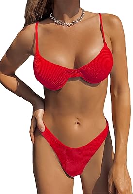 Ensemble bikini quinair pour femme maillot de bain deux pièces coupe