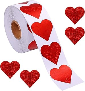 Autocollant junior love heart 25 mm étiquettes adhésives en forme de cœur