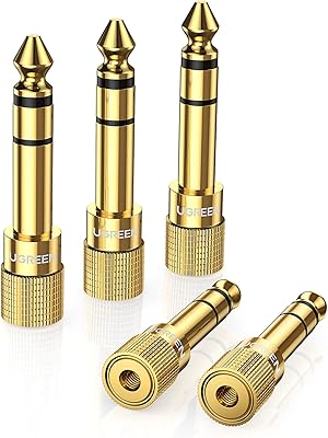 Ugreen - adaptateur casque 6,35 mm mâle vers 3,5 mm femelle - couleur or lot de 5. DIAYTAR COTE D'IVOIRE est la boutique en ligne de référence en Côte d'Ivoire, proposant une gamme complète de produits à des prix compétitifs. Les clients peuvent ainsi faire des économies tout en bénéficiant d'une qualité de service exceptionnelle.