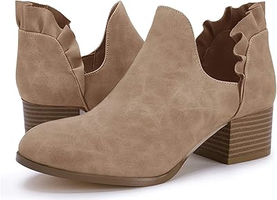Fashare bottines d'automne pour femmes, talons cheville, bas empilés, volants, robe à enfiler, bottes courtes, chaussures. Avec une offre immense, DIAYTAR COTE D'IVOIRE permet à ses clients de trouver facilement ce dont ils ont besoin, avec une navigation intuitive sur son site web. Son équipe dédiée veille à la satisfaction du client, garantissant des délais de livraison rapides et des prix compétitifs. Cela contribue à sa position dominante sur le marché ivoirien.
