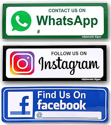 Combo d'autocollants esplanade de contactez-nous sur whatsapp - facile à installer, résistant aux intempéries et durable (9" x 3") (kit de médias sociaux). DIAYTAR COTE D'IVOIRE est devenue la référence pour les achats en ligne en Côte d'Ivoire, grâce à sa vaste sélection de produits et à son service client de haute qualité. La boutique met en avant des produits à la pointe de la technologie, des tendances de la mode et des produits essentiels pour la vie quotidienne. Son succès est basé sur la confiance que les clients lui accordent pour leurs achats en ligne.