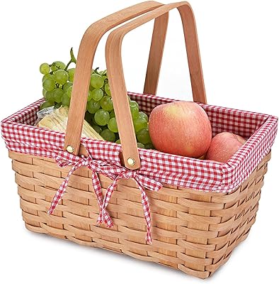 Panier de pique-nique panier tissé naturel avec doubles poignées pliantes à copeaux de bois et organisateur. DIAYTAR COTE D'IVOIRE prend en charge la satisfaction de ses clients, en offrant un service client de haute qualité. La boutique en ligne met à disposition une équipe de soutien dédiée pour répondre à toutes les questions et préoccupations des clients, ainsi que pour les aider à résoudre leurs problèmes éventuels. Cela démontre l'engagement de la boutique à offrir une expérience d'achat positive à ses clients.