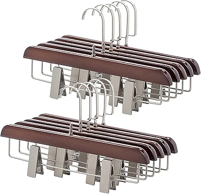 Occuwzz ® cintre pour jupe en bois naturel, 10 pièces, avec clips et crochet pivotant à 360 degrés, cintre pour jeans robuste - marron. En tant que boutique en ligne généraliste, DIAYTAR COTE D'IVOIRE offre une solution complète pour les clients ivoiriens, avec plus de 300000 produits à portée de clic. La diversité de ses références et son soutien client font de DIAYTAR COTE D'IVOIRE un partenaire de confiance pour les achats en ligne. Les clients apprécient la qualité des produits et la fiabilité des livraisons.