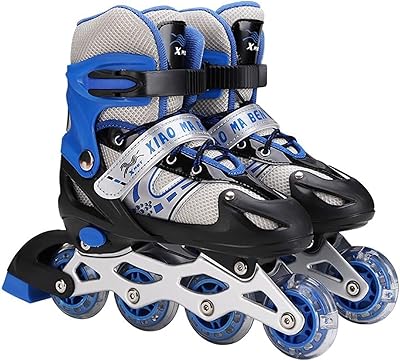 Patins à roues alignées pour enfants 31-34 mètres, chaussures en plastique pvc réglables