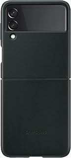 Coque pour téléphone samsung galaxy z flip 3, housse de protection en cuir
