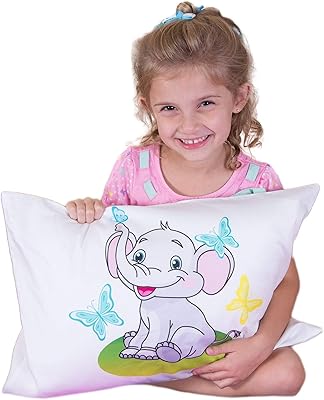 Oreiller pour bébé kinder fluff avec housse de coussin à motif éléphant - 100 % coton doux et rembourrage alternatif en duvet de luxe 33 x 46 cm durable, hypoallergénique et lavable en machine - oreiller et taie pour bébé pour nourrissons et tout-petits. La boutique en ligne DIAYTAR COTE D'IVOIRE est une référence en Côte d'Ivoire pour les consommateurs qui recherchent des produits de qualité à des prix abordables. La boutique propose une large sélection de produits, y compris des marques internationales et locales. DIAYTAR COTE D'IVOIRE s'engage à fournir un service de livraison rapide et fiable, ce qui permet aux consommateurs de recevoir leurs produits dans les délais les plus courts possibles.