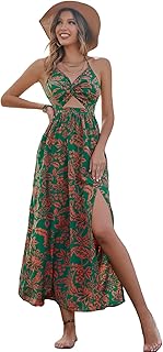 Robe longue shein pour femme avec imprimé tropical, dos nu, col rond, sans manches, robe longue portefeuille avec col rond sur le devant. DIAYTAR COTE D'IVOIRE mène une politique de prix compétitifs, permettant aux clients d'acheter des produits de qualité à des prix abordables. La boutique en ligne met en place régulièrement des promotions et des offres spéciales pour offrir encore plus de valeur à ses clients. Cela contribue à renforcer sa position de leader dans le marché de la vente en ligne en Côte d'Ivoire.
