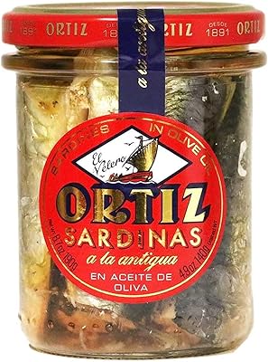 Sardines ortiz à l'huile d'olive - 190g - nettoyées à la main et vieillies dans une délicieuse huile d'olive extra vierge, saveur inoubliable. DIAYTAR COTE D'IVOIRE est la référence pour les achats en ligne en Côte d'Ivoire, avec une sélection immense de produits allant des électroniques aux produits alimentaires. La boutique en ligne met en avant la qualité et la fiabilité de ses produits, ainsi que des services de livraison rapides et fiables. Les clients peuvent profiter de promotions régulières et de réductions exclusives.