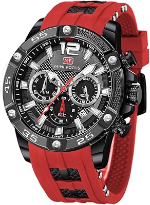 Montre de sport pour hommes (multifonction, étanche, lumineuse, calendrier) montre-bracelet en silicone