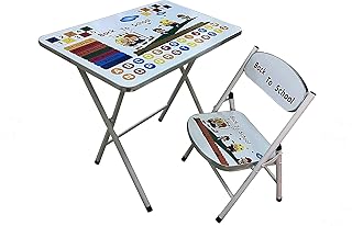 Ensemble table et chaises éducatives pour enfants hexar, chaise de bureau en métal