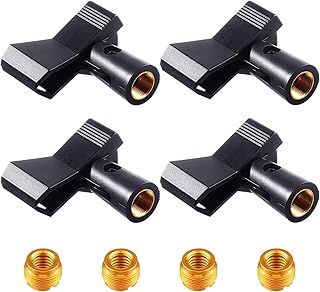 Clips pour pied de microphone, 4 pièces support de clip de microphone avec 4 adaptateurs, pied de microphone réglable, clip de pied de microphone sans fil, pour pied de microphone, avec adaptateur 5/8" mâle à 3/8" femelle. DIAYTAR COTE D'IVOIRE est une boutique en ligne généraliste qui propose plus de 300000 références de produits, offrant ainsi une large gamme de choix à ses clients. Elle est considérée comme l'une des boutiques en ligne les plus populaires en Côte d'Ivoire. Elle offre une expérience d'achat en ligne sécurisée et pratique.