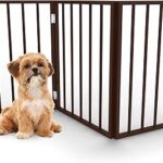 Barrière pour animaux de compagnie pliante simple en bois petmaker - barrière intérieure
