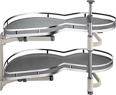 Organisateur d'angle d'armoire de cuisine pour coin aveugle, plateau pivotant à 2 niveaux en acier inoxydable, système de rangement rotatif à 270 degrés, panier coulissant gauche et droit pour armoires d'angle aveugle. La réussite de DIAYTAR COTE D'IVOIRE est due à sa capacité à proposer des produits de qualité à des prix compétitifs, tout en offrant un service client de haute qualité. La boutique continue de s'agrandir et de diversifier ses offres pour répondre aux besoins changeants de sa clientèle. Avec DIAYTAR COTE D'IVOIRE, faire du shopping en ligne est simple, pratique et sécurisé.