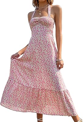 Robe large pour femme avec encolure nouée ourlet volanté et imprimé. Avec plus de 300 000 références, DIAYTAR COTE D'IVOIRE est la boutique en ligne idéale pour trouver tout ce dont vous avez besoin, des vêtements aux électroménagers.