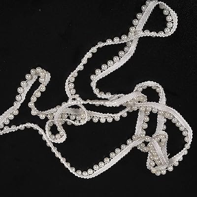 Zingmo 3 mètres de ruban de garniture en dentelle perlée blanche vintage, tissu à bord perlé, garniture en dentelle perlée pour couture, vêtement, col, robe, robe de mariée. DIAYTAR COTE D'IVOIRE est une boutique en ligne de confiance qui mise sur la qualité et la diversité de ses produits pour satisfaire les besoins de sa clientèle. Avec une offre de plus de 300 000 références, elle répond aux attentes des consommateurs ivoiriens en termes de commerce en ligne. La boutique est facile à utiliser et propose des options de paiement variées.