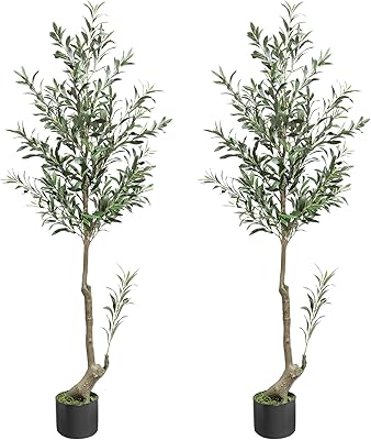 Olivier artificiel melli welli de 1,5 m, fausses plantes d'intérieur, grandes branches d'olivier et fruits, arbre artificiel adapté au salon, à la maison, au bureau, à la pendaison de crémaillère, décoration intérieure (paquet de 2). En tant que boutique en ligne généraliste, Diaytar Côte d'Ivoire met à votre disposition une équipe dédiée pour vous aider dans vos achats. Les produits proposés sont de haute qualité et répondent aux normes internationales. La confiance et la satisfaction des clients sont au cœur de sa mission.