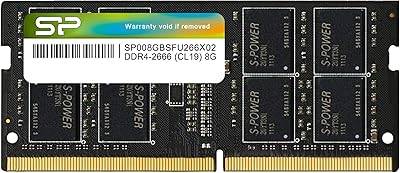 Mémoire pour ordinateur portable silicon power ddr4 8 go 2666 mhz cl19 260