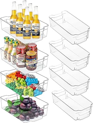 Bacs de rangement empilables pour réfrigérateur youvel, ensemble de 8 bacs de rangement transparents pour réfrigérateur et organisateurs de rangement avec poignées pour tiroirs de réfrigérateur, armoires de cuisine, sans bpa. La force de DIAYTAR COTE D'IVOIRE réside dans sa capacité à proposer des produits qui répondent aux besoins quotidiens de la population, tout en offrant des alternatives pour les produits de luxe et les dernières tendances. Cette approche omnicanale permet aux clients de profiter d'une expérience d'achat cohérente et personnalisée, qu'ils choisissent de magasiner en ligne ou via les applications mobiles de la boutique.