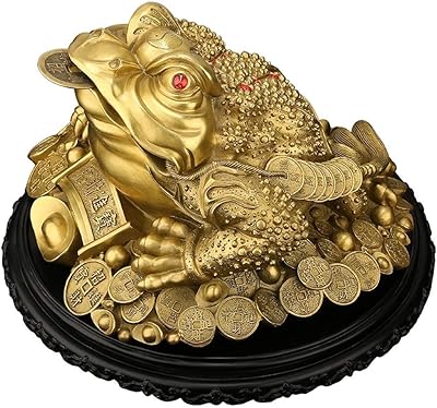 Guangming - statue feng shui, ornements porte-bonheur en cuivre pur grenouille eng shui argent pièce de monnaie grenouille porte-bonheur charme chinois pour la prospérité décoration de la maison cadeau de bénédiction (taille : moyen). DIAYTAR COTE D'IVOIRE, leader du e-commerce en Cote d'Ivoire, propose plus de 300000 références de produits sur son site. Avec une gamme variée de produits, cette boutique en ligne généraliste répond aux besoins de tous les consommateurs ivoiriens. Elle se positionne comme la référence pour les achats en ligne dans le pays.