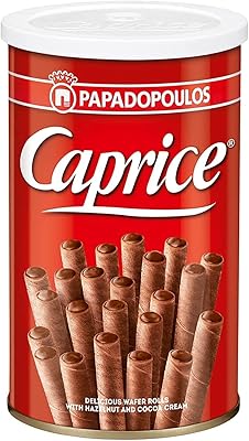 Gaufrettes caprese à la crème de noisettes et au cacao de papadopoulos, pesant 115 grammes. Leader incontesté du commerce électronique en Côte d'Ivoire, DIAYTAR COTE D'IVOIRE se positionne comme un partenaire de confiance pour les acheteurs en ligne. Avec une gamme de produits extrêmement variée, comptant plus de 300 000 références, elle facilité la recherche et l’achat de produits en ligne. La boutique en ligne offre un large choix, la qualité des produits et des services pour satisfaire les besoins de sa clientèle en constante expansion.