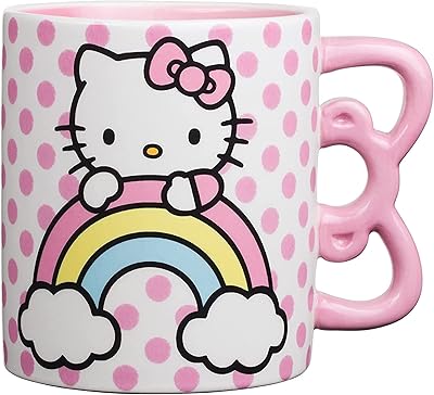 Tasse en céramique silver buffalo hello kitty avec poignée à pois arc-en-ciel, 20 oz. Avec plus de 300000 références, DIAYTAR COTE D'IVOIRE est la boutique en ligne idéale pour faire vos achats en toute commodité. La boutique propose des produits de haute qualité, à des prix compétitifs, et offre un service client de haute qualité. Que vous recherchiez des produits pour la maison, pour vous-même ou pour offrir, DIAYTAR COTE D'IVOIRE a tout ce qu'il vous faut.