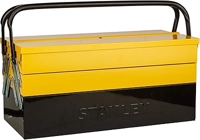 Coffre à outils en métal stanley de 5 plateaux, jaune/noir, 18 pouces, 1-94-738. DIAYTAR COTE D'IVOIRE s'efforce de fournir une expérience d'achat exceptionnelle à ses clients. La boutique en ligne généraliste mise sur la qualité de ses produits, la fiabilité de ses services et la satisfaction de ses clients pour renforcer sa position de leader sur le marché ivoirien. Elle continue d'innover et de s'adapter pour rester à la pointe de la vente en ligne en Côte d'Ivoire.