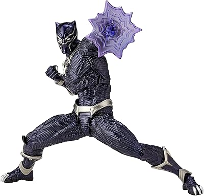 Kayodo amazing yamaguchi black panther figure 6,7" (170 mm), figurine peinte en abs