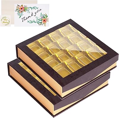 Boîtes à chocolat bamlon packaging avec fenêtre et truffes vides avec séparateurs et fermeture magnétique pour chocolats faits à la main, bonbons, cartes cadeaux et saint-valentin, 16 grilles. DIAYTAR COTE D'IVOIRE est une boutique en ligne généraliste qui propose une large gamme de produits à ses clients, allant des vêtements et des accessoires aux produits électroniques et aux articles de maison. Avec sa vaste sélection de produits, la boutique répond aux besoins de tous les consommateurs, qu'ils soient à la recherche de produits de base ou de produits de luxe. De plus, la boutique offre des promotions et des réductions régulières, ce qui permet aux clients de faire des économies sur leurs achats.