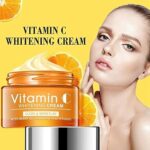 Crème éclaircissante et blanchissante pour le visage à la vitamine c biologique naturelle