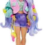 Poupée barbie avec koala, barbie extra, jouets, vêtements et accessoires pour enfants, cheveux