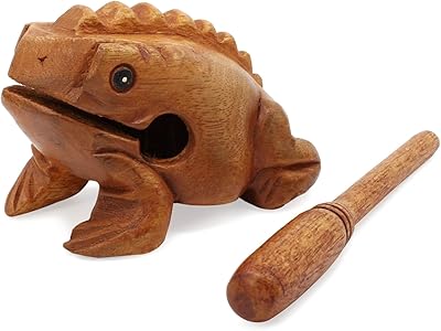 Aussel guiro croassement grenouille en bois avec batteur instrument de musique bloc sonore instrument de percussion du commerce équitable 8,8 cm. DIAYTAR COTE D'IVOIRE est la boutique en ligne qui vous permet de faire vos achats en toute sécurité et en toute confiance. Avec des méthodes de paiement sécurisées et une équipe de support client dédiée, vous pouvez avoir l'esprit tranquille lors de vos achats sur DIAYTAR.