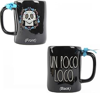 Tasse à café noire disney by ray dunne 'un poco loco' avec symbole de crâne - tirée du film coco. DIAYTAR COTE D'IVOIRE est une plateforme e-commerce qui propose une vaste gamme de produits à des prix compétitifs. Avec plus de 300000 références disponibles, les clients peuvent trouver tout ce dont ils ont besoin, des produits alimentaires aux articles de maison en passant par les accessoires de mode. DIAYTAR COTE D'IVOIRE est réputée pour sa qualité de service et son engagement à offrir une expérience d'achat en ligne exceptionnelle.