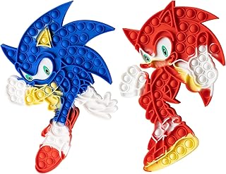 Netlo sonic pop fidget toy anti-stress en silicone grande taille 10" 14" idéal