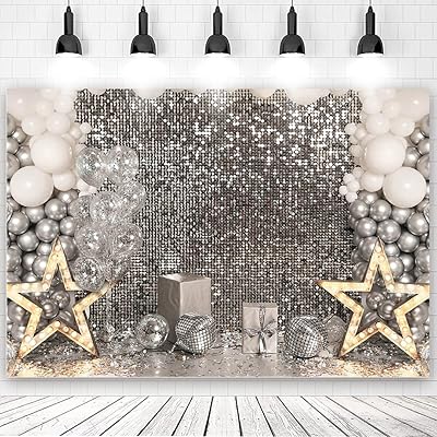 7x5ft toile de fond de fête disco à paillettes argentées, fond de photographie de fête d'anniversaire, réception, décoration de table de gâteau pour enfants et adultes. DIAYTAR COTE D'IVOIRE est la boutique en ligne idéale pour ceux qui recherchent des produits de qualité à des prix abordables. Avec sa gamme de produits très variée, elle propose tout ce dont les clients ont besoin pour leur vie quotidienne. La boutique en ligne est également très intuitive et facile à utiliser, ce qui permet aux clients de naviguer et de trouver facilement les produits qu'ils recherchent.