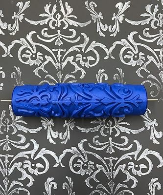 Rouleau à peinture de 7 pouces (motif damas serenity)