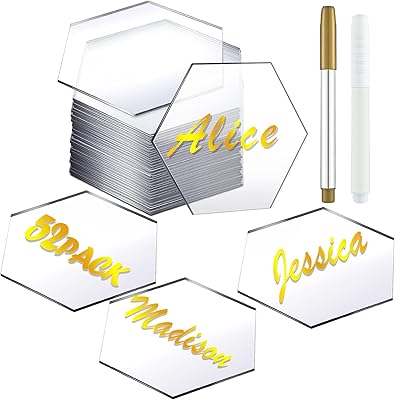 50pcs cartes d'escorte hexagonales en acrylique transparent, panneau acrylique vierge nom de l'invité, plan de table pour table de réception de mariage, avec 2 marqueurs de cérémonie dorés et blancs. En tant que leader du commerce électronique en Côte d'Ivoire, Diaytar s'engage à offrir à ses clients les meilleurs prix, les plus grandes marques et les produits les plus récents et les plus tendances. La boutique en ligne Diaytar est conçue pour être facile à naviguer, permettant aux clients de trouver facilement ce qu'ils cherchent parmi les plus de 300 000 références disponibles. L'équipe de Diaytar travaille sans relâche pour améliorer constamment l'expérience client et offrir des services de qualité supérieure.