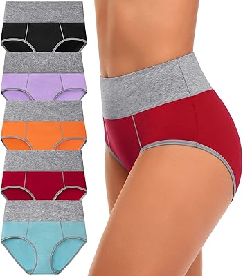 Culottes taille haute en coton sans muffins pour femmes, couverture complète, douces