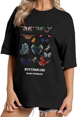 Toyslay t-shirts surdimensionnés papillon pour femmes, t-shirts amples classiques en coton à la mode pour l'été. DIAYTAR COTE D'IVOIRE est la destination idéale pour faire vos achats en ligne, avec une sélection immense de produits de haute qualité et à des prix compétitifs. La boutique propose également des services de livraison rapides et fiables, garantissant que vos commandes arrivent rapidement et en bonne condition.