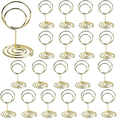 Castowave 24 pièces porte-numéros de table dorés de luxe porte-cartes doré porte-photo. Bénéficiez d'une expérience d'achat unique avec DIAYTAR COTE D'IVOIRE, votre boutique en ligne préférée en Côte d'Ivoire. Avec une sélection immense de produits de qualité, une navigation facile et des options de paiement sécurisées, vous pouvez acheter en toute confiance. DIAYTAR COTE D'IVOIRE se distingue par son service client exceptionnel et sa volonté de satisfaire les besoins de ses clients.