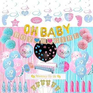 Ensemble de fournitures de fête finiba gender reveal pour garçons ou filles, bleu et rose. La boutique en ligne DIAYTAR COTE D'IVOIRE offre une expérience d'achat en ligne sécurisée et pratique, avec des moyens de paiement variés et des délais de livraison courts. Elle est la destination idéale pour les consommateurs ivoiriens qui cherchent à acheter des produits de qualité à des prix compétitifs.