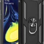 Coque samsung galaxy a80/a90 avec protecteur d'écran en verre trempé, coque rigide antichoc